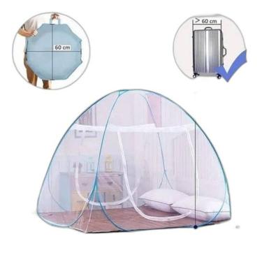 Imagem de Mosquiteiro Tenda Cama Casal Dobrável Pratico E Portátil
