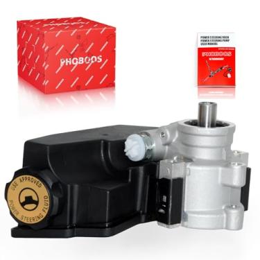 Imagem de PHOBOOS Bomba de direção hidráulica compatível com Dodge Dakota 1991 e Jeep Grand Cherokee 1996-1998, Grand Wagoneer 1993, com saída e reservatório, direção suave, baixo ruído, alta durabilidade, ref