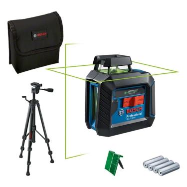 Imagem de Nível Laser Bosch Gll2-20g 2 Linhas Verde 10m Com Tripé Profissional E Preciso