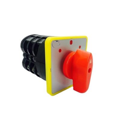 Imagem de Interruptor rotativo de 3 posições 16A Seletor de came de três níveis Motor de controle de partida ON-Off-ON Silver Contact LW5-16/3