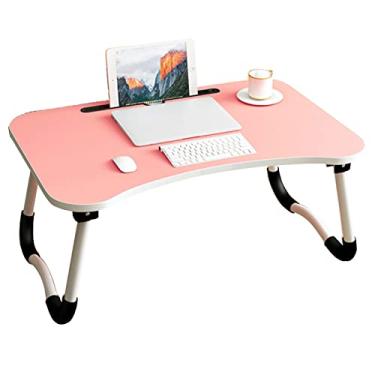 Imagem de Mesa dobrável para computador portátil suporte de mesa dobrável para laptop bandeja de cama multifuncional mesa de laptop mesa de laptop preguiçosa cama para escritório em casa escola (cor: estilo 2