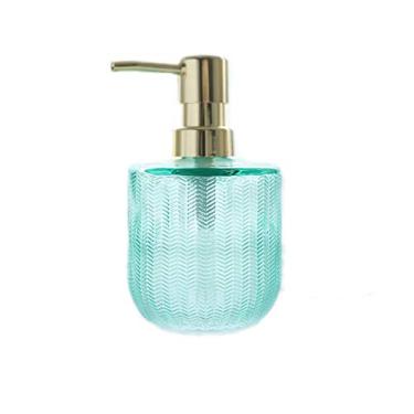 Imagem de Yalych Dispensadores de sabão de bancada de vidro, saboneteira líquida recarregável de grande capacidade, xampu, loção, sabonetes líquidos, bomba dispensadora de sabonete, acessórios de banheiro (cor