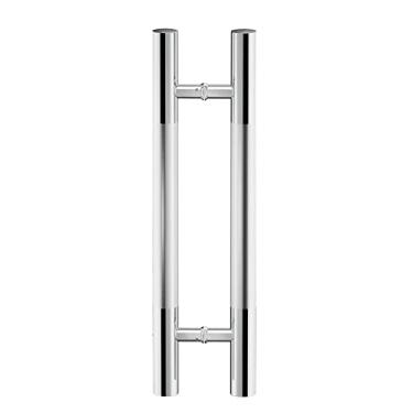 Imagem de Puxadores de porta interiores exteriores para portas de vidro deslizantes, barra de maçaneta de porta de entrada push pull de dois lados, maçanetas de porta de chuveiro de banheiro com barra redonda