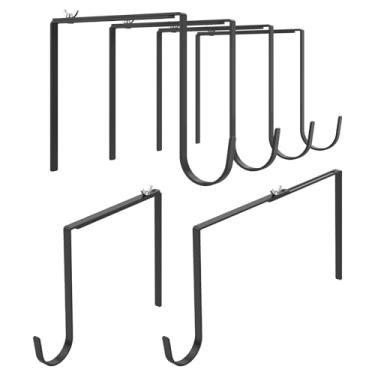 Imagem de Tcwhniev 6 ganchos de corda de luz para parede de 15 a 28 cm, ajustável, sem broca, cabide de metal para pendurar guirlanda de luz