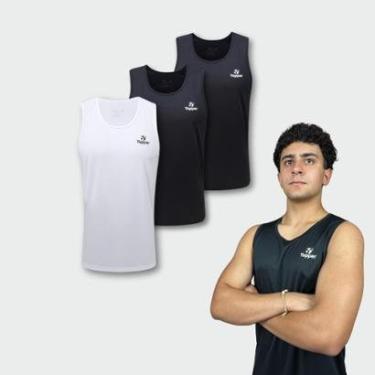 Imagem de Kit 3 Regata Futebol Treino Topper Classic New Drycool-Masculino