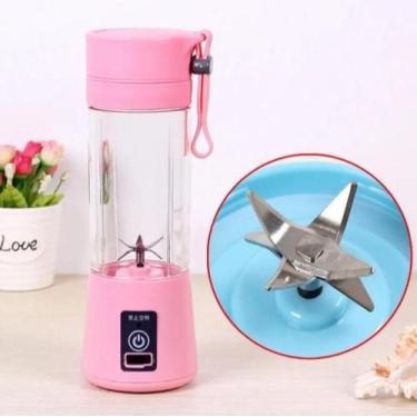 Imagem de Mini Liquidificador Portátil 6 Lâminas Carregamento Usb - Ybx