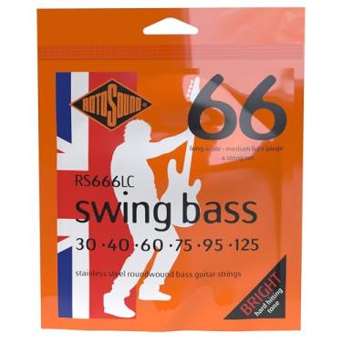 Imagem de Rotosound Cordas de Baixo RS666LC Swing Bass 66 Aço Inoxidável 6 Cordas (30 40 60 75 95 125)