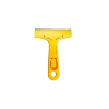 Imagem de Kit Raspador De Vidro Limpeza Box Multifuncional Com 3 Laminas Extras Para Limpeza Profissional Pisos Azulejos Ceramica(1 Unidade)