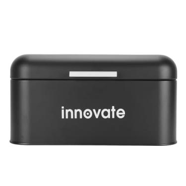 Imagem de SUNGOOYUE Caixa de Armazenamento de Pão Multifuncional Metal Recipiente de Pão Organizador de Armazenamento Escondido para Sala de Estar Quarto (Retângulo)