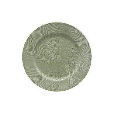 Imagem de SOUSPLAT GALLES FLAT RISCAS VERDE SUCULENTAS 33cm - COPA&CIA
