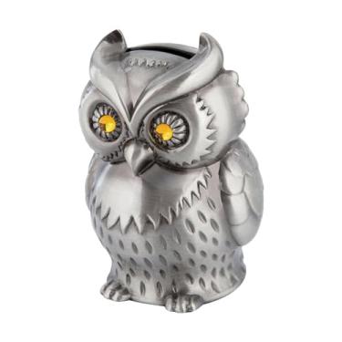 Imagem de Pote Para Moedas | Forma de Coruja em Metal para Organização Financeira - Cofrinho Poupança,Para Adultos Gestão Financeira Decoração De Mesa Organizador Sala De Estar