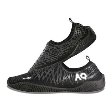 Imagem de Sapatilha Esportiva Aquática Aqurun Preta Mergulho Pesca, 40-41
