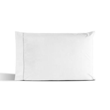 Imagem de Fronha Avulsa Percal 180 Fios Ponto Palito Dream 60% Algodão 40% Poliéster - Branco