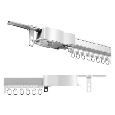 Imagem de S25HH0 Cortina de trilho elétrico trilho de cornija para casa inteligente sistema de controle de cortina automático escalável trilho de cortina (aberto para o lado direito, trilho de 5,4 m)