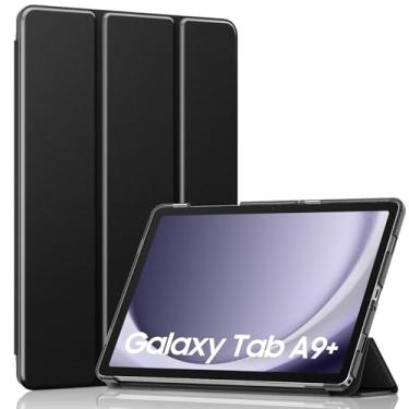 Imagem de MoKo Capa para Galaxy Tab A9 Plus/A9+ de 11 polegadas 2023, capa inteligente rígida de policarbonato translúcido para tablet Galaxy Tab A9 Plus SM-X210/X216/X218, despertar/hibernar automaticamente