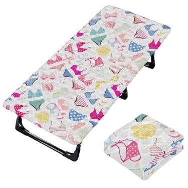 Imagem de Burbuja Lençol de berço com estampa de roupa de banho para crianças, tapete acolchoado portátil com elástico para meninas e meninos, lavável na máquina, 63,5 x 127 cm