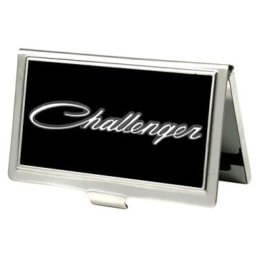 Imagem de Buckle-Down Porta-cartão de visita - CHALLENGER Script preto/branco/cinza - pequeno