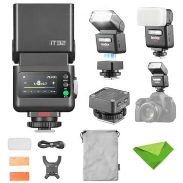 Imagem de GODOX Flash de câmera TTL iT32 para Canon com disparador de flash sem fio X5C, compatível com X3/X3Pro/XPro/X2T, receptor 2.4G integrado, sapata magnética quente, refletor e difusor incluídos