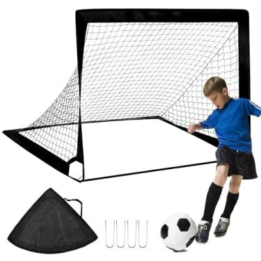 Imagem de Golzinho Futebol, 120 * 90 * 90CM Trave de Gol, Trave Futebol, Goleira Rede Dobrável, Rede Portátil