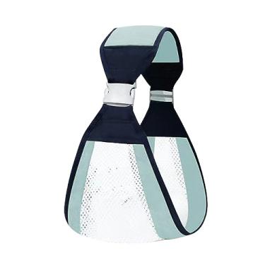 Imagem de YOUTHINK Porta-Bebês Com Tipoia de Fivela, RecéM-nascido a Criança, Porta-assento de Quadril de Malha Respirável Leve Com Postura Ergonômica Em Forma de M, Envoltório de bebê de um Ombro (GREEN)