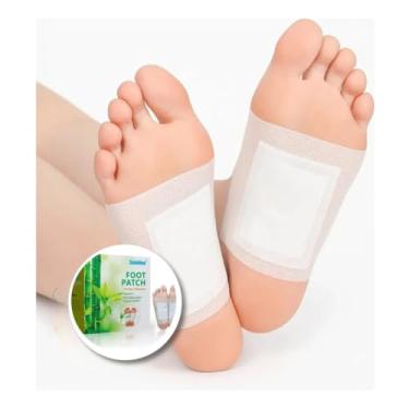 Imagem de Kit 10 Adesivos Detox para Pés | Patches Noturnos para Purificação e Relaxamento | Fórmula 100% Natural (Vinagre de Bambu) | Melhora Qualidade do Sono e Alívio da Fadiga |
