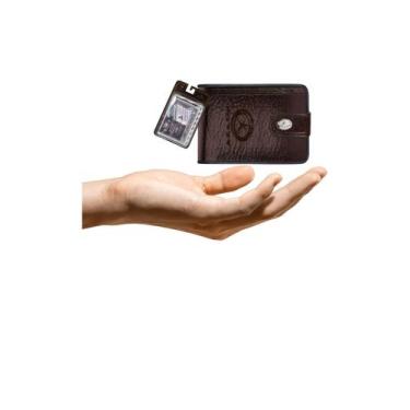 Imagem de Kit Carteira Grande Mitty Couro Refil Mitty M2F - cafe