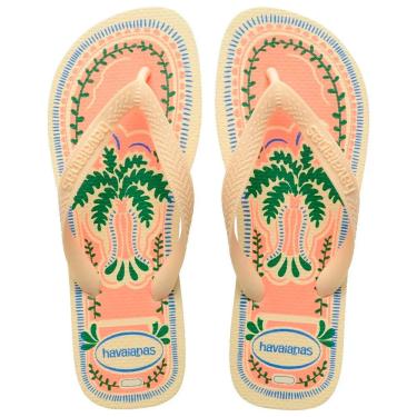 Imagem de Sandália Havaianas Top Summer Vibes Creme Tamanho 37/38 1 Par