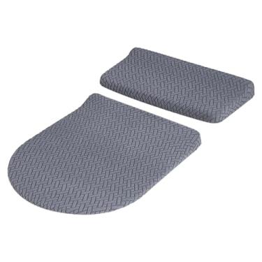 Imagem de Ｂｅｓｇａ Conjunto de para tampa de vaso sanitário da caixa acoplada, acessórios de reposição premium, resistentes ao desgaste e com elasticidade, Cinza Escuro