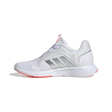 Imagem de adidas Tênis de corrida feminino Edge Lux 5, Branco/Branco/Vermelho ácido, 9.5