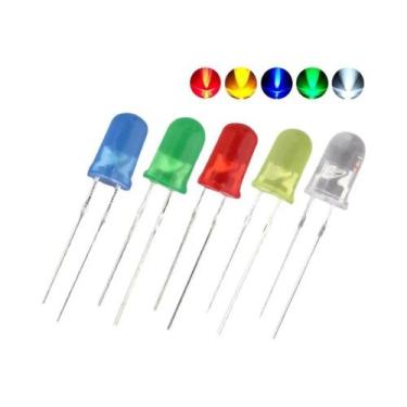 Imagem de Lâmpadas LED Transparentes Redondas De 5mm 100pcs Super Brilhantes Ver