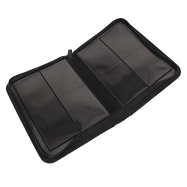 Imagem de KIMISS Pasta de Cartões Colecionáveis ​​com 4 Bolsos - Comporta até 160 Cartões - Couro PU e Malha PP Livro de Armazenamento de Fotográficos para Colecionadores (#1)