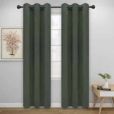 Imagem de Cortina Easy-Going Blackout, 2 painéis, 86x183 cm, verde