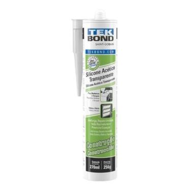 Imagem de Kit C/ 6 Cola Adesivo Silicone Acetico Construção Tekbond, 256g