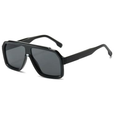 Imagem de Óculos de Sol UV400 - Lentes Degradê Duplas em Tons de Gelatina para Homens e Mulheres, Ideais para Esportes ao Ar Livre, Corrida e Ciclismo, Preto