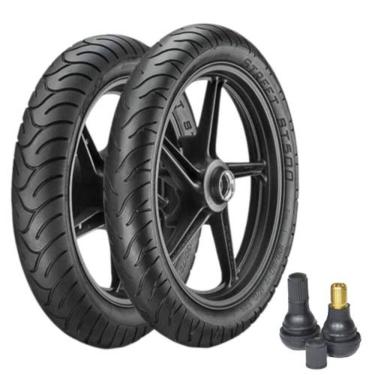Imagem de Par Pneu 130/70-16 + 110/70-16 Street St500 Vipal + Bico