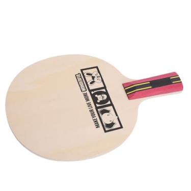 Imagem de Alomejor Tênis de Mesa de Mesa de de Tênis de de Com Carbono 4 Mm de Núcleo Confortável para Crianças 5 Camadas de Madeira de (Penhold curta alça)