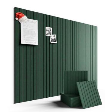 Imagem de Fluxynara Quadro de avisos grande de feltro 122 cm x 91 cm Alternativo para quadro de cortiça - pacote com 12 com 70 abas adesivas removíveis seguras, quadros de cortiça para paredes, quadro de