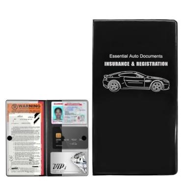Imagem de Yourkar Porta-luvas automotivas para registro de carro e seguro, organizador de porta-luvas automotivo, organizador de porta-luvas de documentos de cartão de veículo para carteira de documentos de