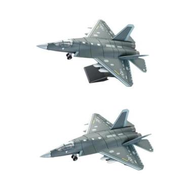 Imagem de Brinquedo De Blocos De Montar Militar Modelo F14 Tomcat J35 Stealth Su