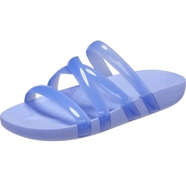 Imagem de Sandália crocs splash glossy strappy sandal moon jelly - 38