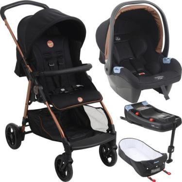 Imagem de Carrinho Moises Bebe Conforto Base ISOFIX Burigotto Lui Cobre