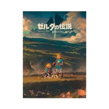 Imagem de Pintura Em Tela De Paisagem De Anime Zelda Hyrule Country Para Decoraç