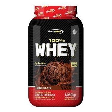 Imagem de Whey Protein 100% Concentrado - 1.050 kg - Prosize, Chocolate