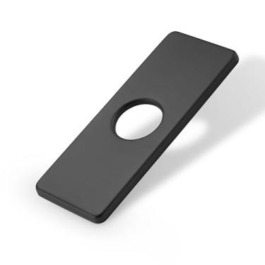 Imagem de Tampa de furo de torneira de pia de 15 cm, escudo de placa de deck para torneira de cozinha - tampa de furo de pia, placas de cobertura de encanamento, placa de deck de 15 cm para torneira de puxar