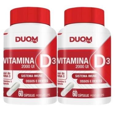 Imagem de Vitamina D3 2000 UI 60cps Duom  Kit 2 Frascos