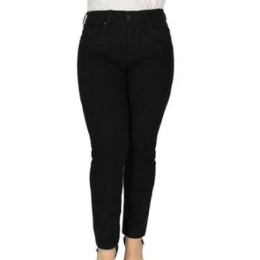 Imagem de Calça Sarja R7Jeans Feminina Com Elastano Preta-Feminino