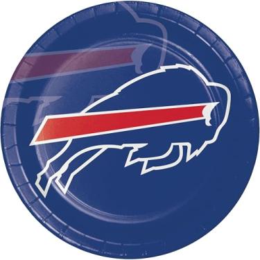Imagem de Trendware Pratos de papel Buffalo Bills, 48 unidades