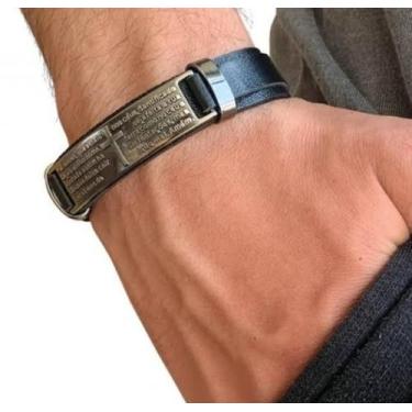 Imagem de Pulseira Bracelete Sintético Ajustável Regulavel Masculino Feminino Pl
