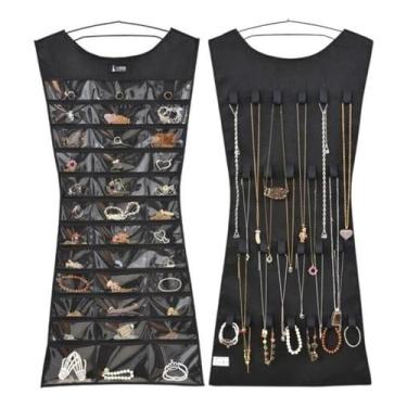 Imagem de Kit2 Porta Joias Organizador Bijuterias Vestido Para Cabide Lançamento