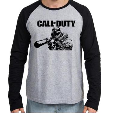 Imagem de Camiseta Manga Longa blusa Call of Duty, GG  adulto